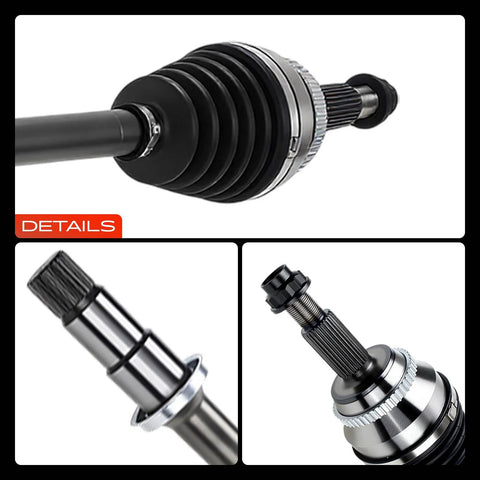 CV Axle Shaft Assembly Front Right Passenger Side For Toyota Sienna 2004 2005 2006 2007 2008 2009 2010 FWD Models, details view