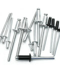 Do-It-All Rivet Kit For Sheet Metal And Marine Furniture Projects 1/8, 5/32, 3/16 Inch Blind Pop Rivets Aluminum Quick-Set Fasteners Built To Last With A Tight, Vibration-Resistant Hold For Boat, Auto, And DIY Repairs, assorted aluminum blind rivets