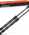 Hood Lift Supports Replacement Kit For Dodge Ram 1500 2500 3500 5500 2002 To 2010 2 Piece Set Easy Install Black Painted Body