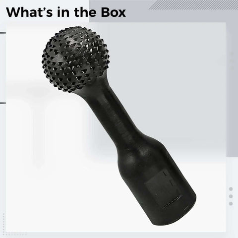30Mm Ball Gouge Grinder Attachment For Wood Carving And Hollowing Sphere Burr For Spoon Carving, carbon steel, side view