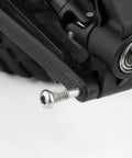 Close-up of Must Have Complete Suspension Pin Set For 1/10 Traxxas Slash 4x4 RC Truck showing installation on plastic A-arm