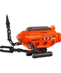 Bright orange Rad Submarine Toy for kids with robotic arms, adjustable base, realistic drill and pliers, deep sea probe action.