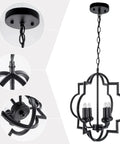 Industrial Vintage Sphere Pendant Light 20 Inch Orb Globe Chandelier With Five Lights In Oil Rubbed Black Finish Featuring Five Intertwining Rings Dope Foyer Dining Or Living Room Lighting Statement, showing chain detail and bulb holders.