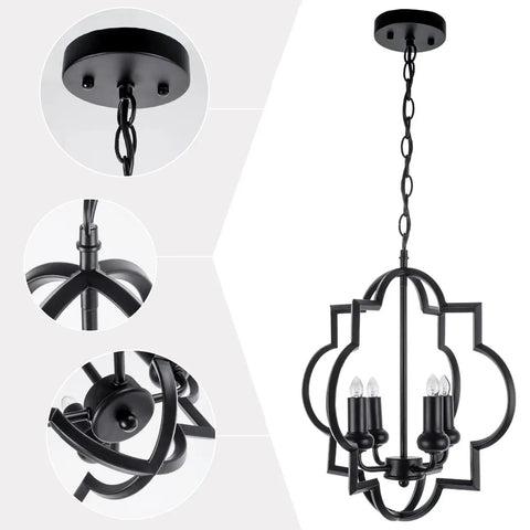 Industrial Vintage Sphere Pendant Light 20 Inch Orb Globe Chandelier With Five Lights In Oil Rubbed Black Finish Featuring Five Intertwining Rings Dope Foyer Dining Or Living Room Lighting Statement, showing chain detail and bulb holders.
