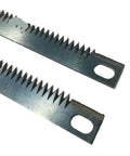 Heavy Duty Tea Bag Sealing Machine Tooth Blades Replacement Parts Vertical Packing Knives with serrated edges, 125x10x1.8mm.