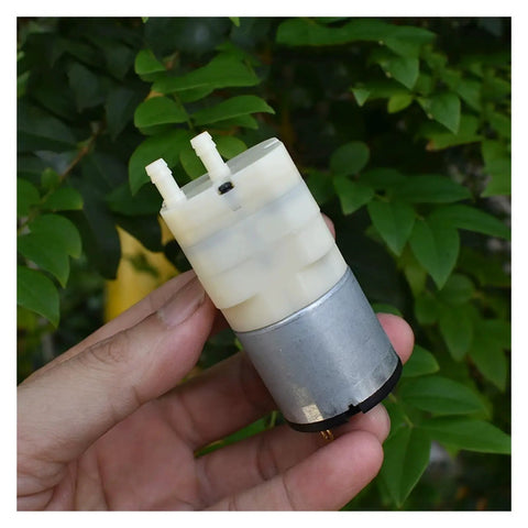 12V Diaphragm Vacuum Pump With 33mm Head, Lightweight Air Pressure Pump For DIY Inflator And Aquarium Tank Aerator, High Flow Performance, 5mm Inlet And Outlet, Compact Micro Motor, hand-held view