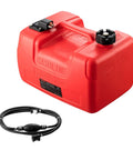 Marine Outboard Fuel Transfer Tank 3.17-Gallon With 9.8-Foot Hose, Gauge, And Yamaha Connector Compatibility For Boats, Deck, Yacht