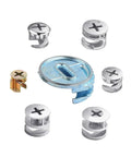50Pcs 10-12-15-25mm Thickening Three In One Connector Eccentric Wheel Cam Lock Fittings For Panel Furniture Hardware Durable