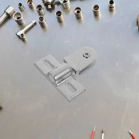Heavy Duty Zinc Alloy Door Pivot Hinges For Glass Shower Doors With Silver Finish on metal surface