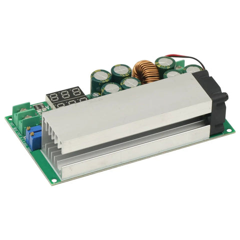 Heavy Duty 600W Adjustable Buck Converter Module From 12V To 80V Down To Two Point Five Volt With 20A Output And LED Display
