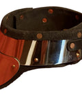 Stainless Steel And Leather Gorget For SCA Rapier Longsword And Medieval Armor Combat Built To Last Tough As Nails Heavy Duty 18 Gauge