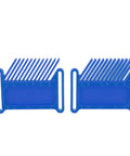 Adjustable Featherboard For Heavy Duty Woodworking Safety Clamp Delivers Sweet Cuts And Rock Solid Grip On Router Table Or Table Saw Straight Up Workshop Beast In Classic Blue, two blue plastic units.