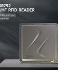 Front view of Go-To UHF RFID Reader Long Range 15 Meters With 10 dBi Antenna USB RS485 Wiegand 26 34 RJ45 IP67 Network Output.