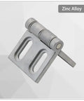 Flush Mount Hinges For Industrial Cabinets And Heavy Duty Equipment, Zinc Alloy, One Piece Design, Weather Resistant
