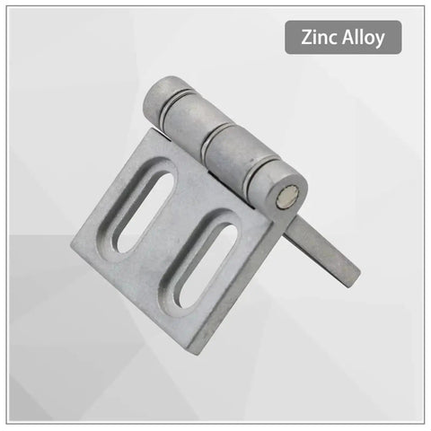 Flush Mount Hinges For Industrial Cabinets And Heavy Duty Equipment, Zinc Alloy, One Piece Design, Weather Resistant