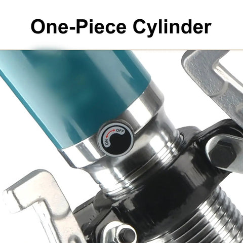 Close-up of one-piece cylinder on Heavy Duty Hydraulic Gear Puller With Beefy Forged Cylinder For Pulley And Bushing Removal Pro