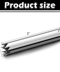 Close-up of 3/8 inch high-carbon steel extractor from 3-Piece 3/8 Inch Screw Extractor Set for Removing Stripped and Broken Screws Fast