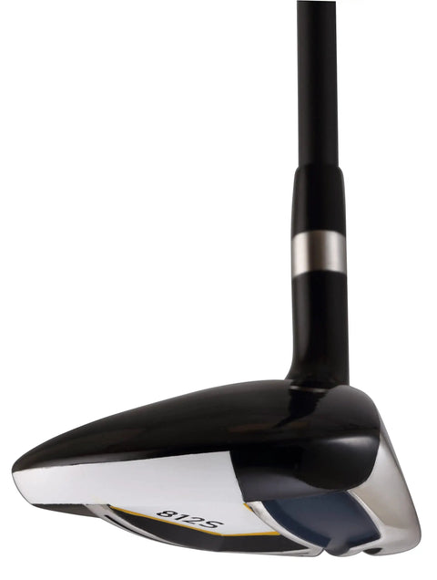 Close-up of Senior Flex Offset 11 Wood Golf Club Right Handed Men's Senior Size with Black Pro Velvet Grips Dynaflo Graphite Shaft