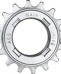 Single Speed Freewheel 17 Tooth One Eighth Inch BMX Drive Gear With CNC Aluminum Construction, top view