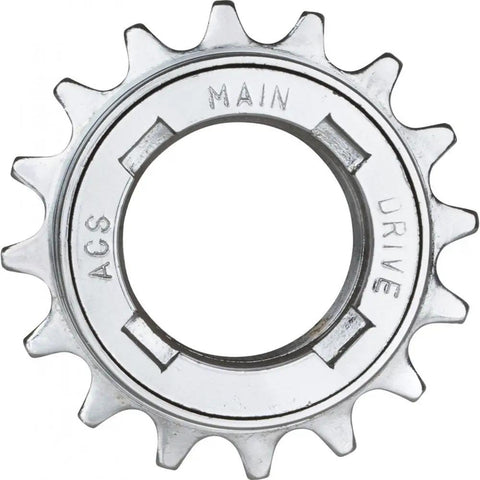 Single Speed Freewheel 17 Tooth One Eighth Inch BMX Drive Gear With CNC Aluminum Construction, top view