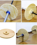 Wood Bumper Plates For Weight Lifting And Rehab Training Easy To Disassemble And Assemble Lightweight Natural Wood