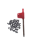 M2.5x6 Alloy Steel Torx Screws For Replacing Carbide Inserts In CNC Lathe Tools, 50 Pack With Wrench, screws and tool