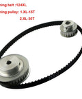 XL Timing Belt Pulley Set With Two To One Reduction Ratio For Cnc Lathe And Milling Machines Rock Solid Aluminum Gears with 124XL belt