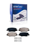 Detroit Axle ceramic brake pads with packaging, Brake Kit For 2007 To 2017 Jeep Wrangler JK With 11.89 Inch Front Rotors.