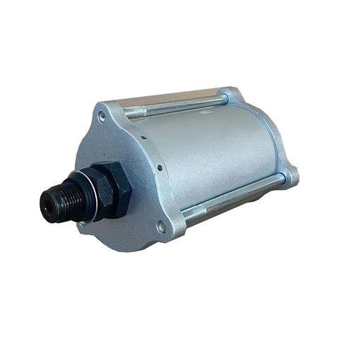 Beefed-Up Compressed Air Motor For Pneumatic Hydraulic Pumps With Gray Housing And Stud AP1005, Spare Part, side view.