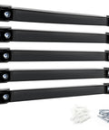 Set of 5 heavy duty 12 inch magnetic tool holder strips for garage organization with included screws and wall mounts