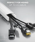 Massive 306 Inch Cable Hider Kit For Walls White Cord Raceway To Hide TV Cables And Wall Wires Like A Pro Wire Concealer