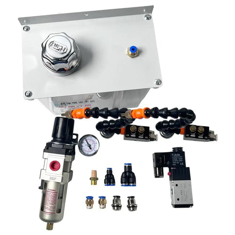 High Pressure Misting Spray System With Pump And Solenoid Valve For CNC Machines, Dope Cooling And Lubrication Setup components