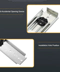 Heavy Duty Drawer Slides With Locking Rails And Full Extension Side Mount Ball Bearing Glides 500 Lbs Load Capacity