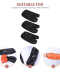 Dope Heavy Duty Waterproof And Oilproof Pvc Arm Sleeves For Kitchen Grunt Work and Mechanic Jobs With Reusable Protective Oversleeves in black.