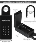Outdoor Key Lock Box With Digital Lock IP66 Waterproof Safe dimensions and material details