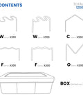 Pro Grade Automotive Plastic Repair Stapler Kit 1200 Staples For Car Body Work Universal Compatible contents diagram