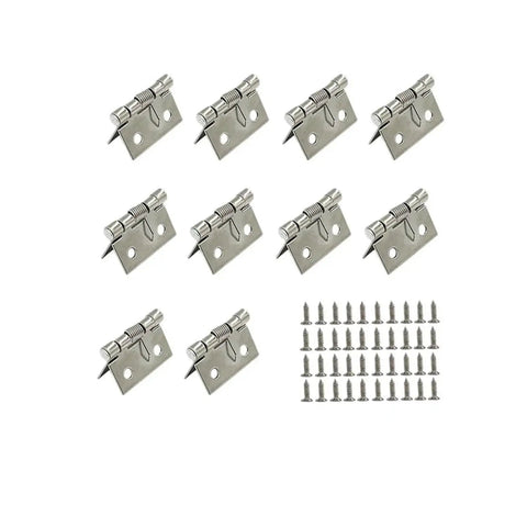20 Pack Heavy Duty Self Closing Door Hinges With Iron Spring For Home Use Industrial Grade Steel Quiet Close Hardware Kit