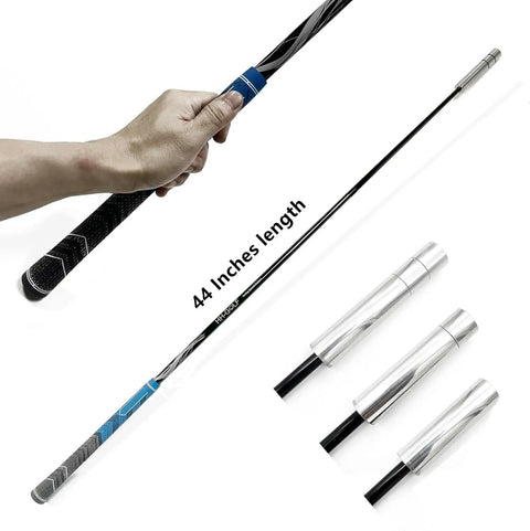 Adjustable Weights Golf Swing Speed Stick For Tempo Flexibility And Power Three In One Training Aid with 44-inch length