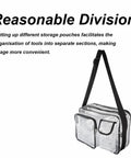 Slick Clear Anti Static Briefcase Featuring Multiple Pockets And Heavy Duty Pvc Build, 350mm x 250mm x 210mm, for tool organization.
