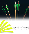 Four Inch Turkey Feather Arrow Vanes Right Wing Fletching Pack of 25 Neon Yellow Archery Vanes