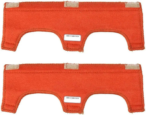 Two Pack Hard Hat Sweatband With Air Cushioned Comfort Washable Orange Sweat Band Fits Most Helmets Sweat Absorbing Breathable Protection