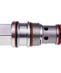 HOLDWELL CKIB-XCN hydraulic control check valve, metal body with red O-rings, Sun Hydraulics compatible.