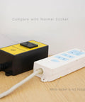 220V Rock Solid Plug And Play Remote Switch With Dead Simple One Touch Control Built In Auto Timer To Shut Down Woodworking Dust Collectors Quick Install Zero Hassle Operation Straight Out The Box next to white socket