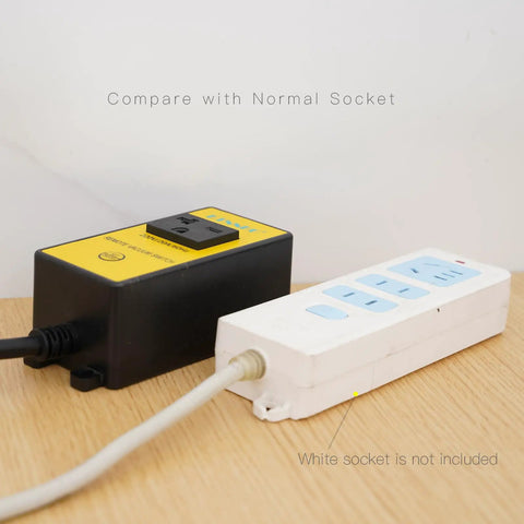 220V Rock Solid Plug And Play Remote Switch With Dead Simple One Touch Control Built In Auto Timer To Shut Down Woodworking Dust Collectors Quick Install Zero Hassle Operation Straight Out The Box next to white socket