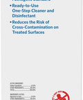 Hospital Grade Germicidal Bleach Wipes Ready To Use Disinfectant For Industrial Cleaning label with instructions and features.