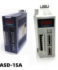 Beefed-Up Closed-Loop Servo Motor With Encoder Feedback, 0.75KW, 220V, 3000RPM, two servo motor drives front view