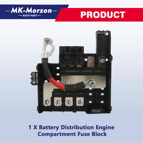 Engine Compartment Fuse Block 84354721 84460795 For Chevy Silverado Gmc Sierra 1500 2500 HD 3500 HD 2017 To 2019 showing battery terminals and connectors.