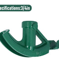 Heavy Duty Manual Pipe Bender For Cast Iron And Electric Wiring, 3/4 inch, green, durable construction for bending tubes.