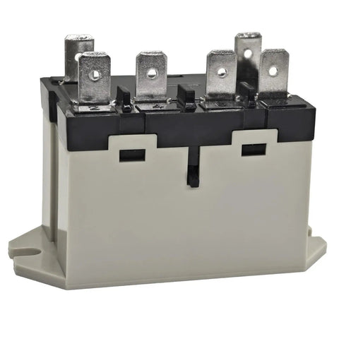 General Purpose DPST NO Relay With Test Button And Quick Connect Terminals For Easy Wiring Flame Resistant AC200-240 Volt