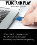 All In One 4 Channel K Type Thermocouple Thermometer Data Logger With 8GB SD Card being inserted into laptop